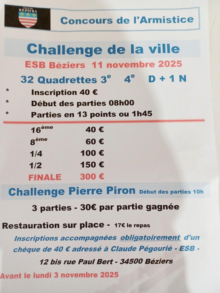 Affiche Béziers 11 novembre