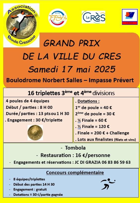 Affiche gp 2025 le cres