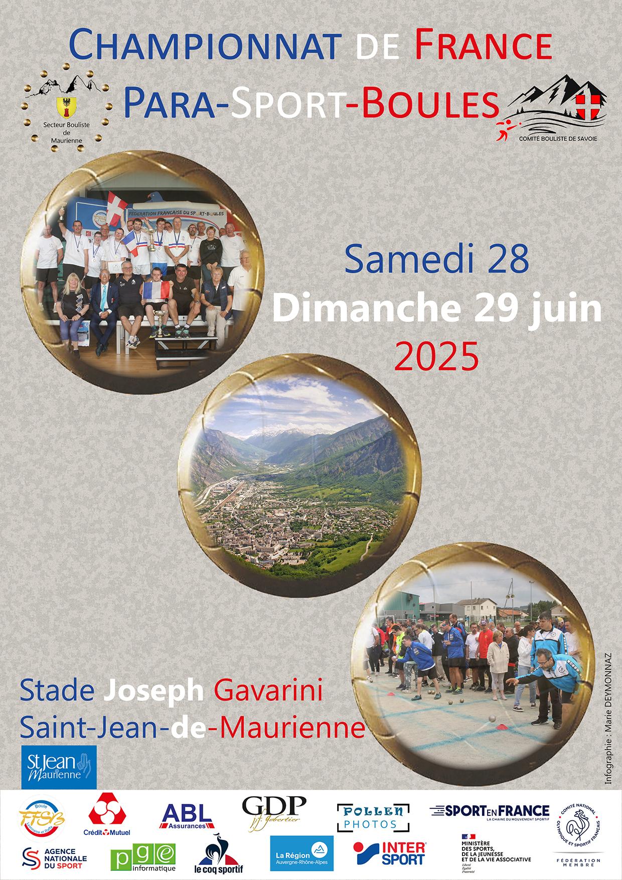 Affiche para sport boules 2025 a4